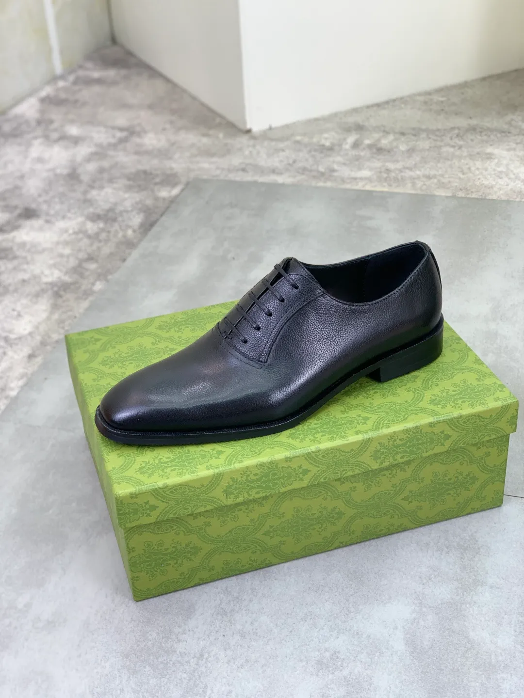 Men's men's shoes 💰P560 [New style] Water dyed cowhide 💰💎💎💎 [Gucci] GUCCI high-end men's formal business leather shoes, original order 1:1! Original imported high-end open-edge beaded calfskin, original metal buckle, imported first-layer cowhide lining for feet. Original outsole, men's shoe size: 39-44 (customized to 45) 2️⃣ colors available